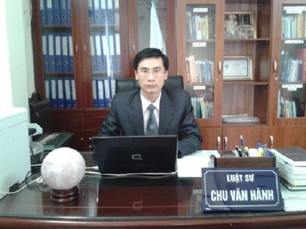 Luật sư Chu Văn Hành - Đại diện cho Công ty Luật Dân Việt